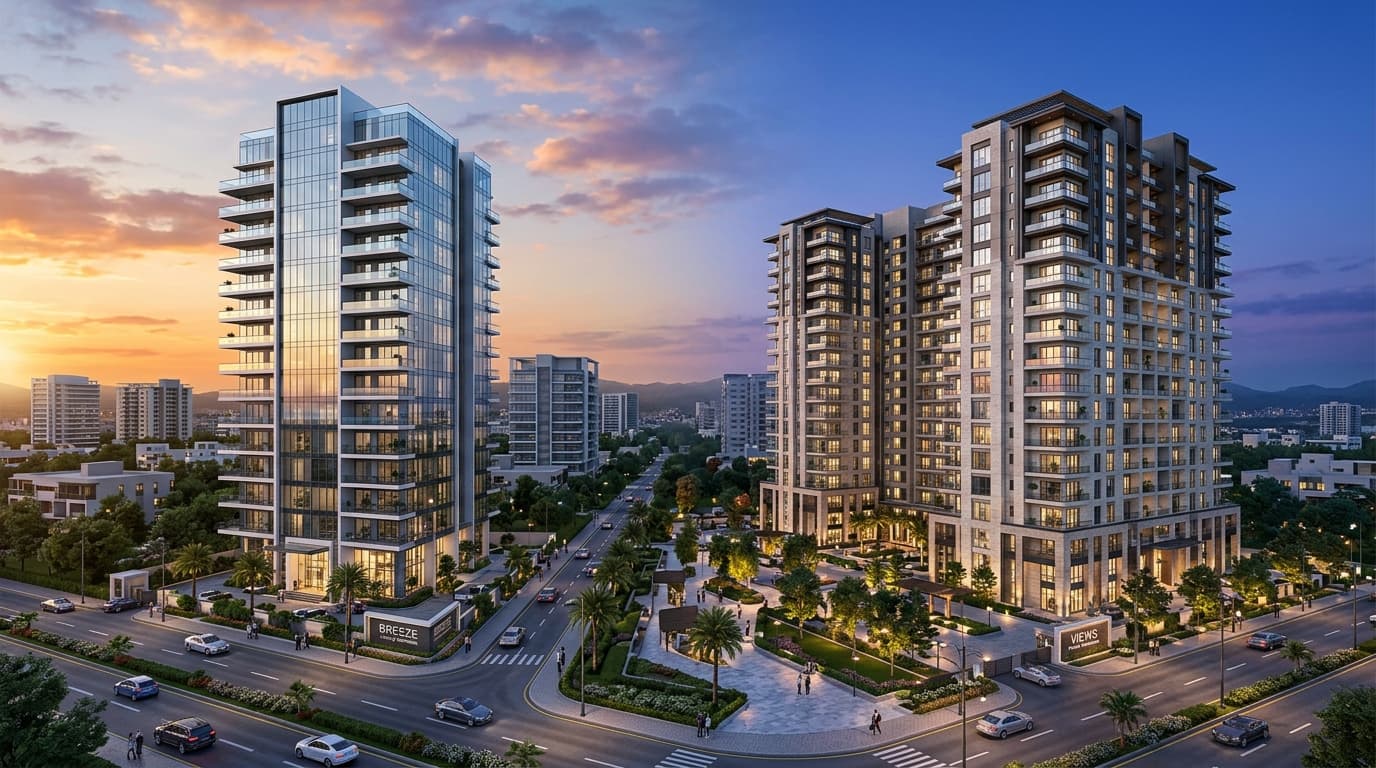 Goldcrest Breeze vs. Goldcrest Views: Which Al-Ghurair Giga Project is Right For You?